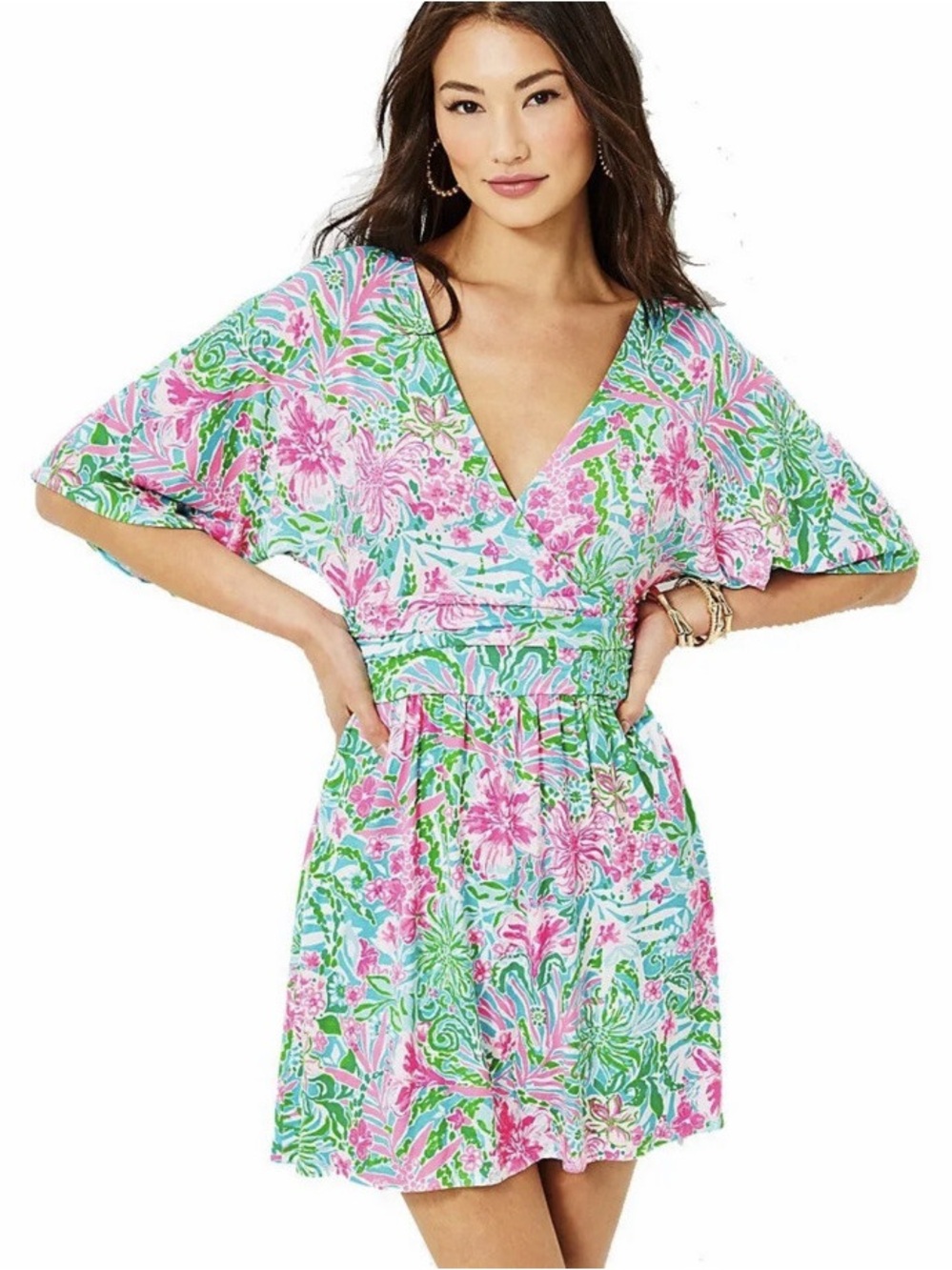 Lilly Pulitzer Parigi Skort Romper Amalfi Blue Leaf It Wild 57314